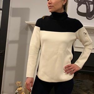 Talbots Black & White Sweater